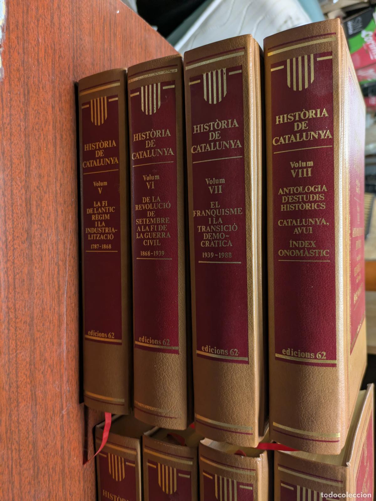 Enciclopedias de segunda mano: Hist&ograve;ria de Catalunya - edicions 62 - 8 tomos &ndash; 8429726012 &ndash; 1990