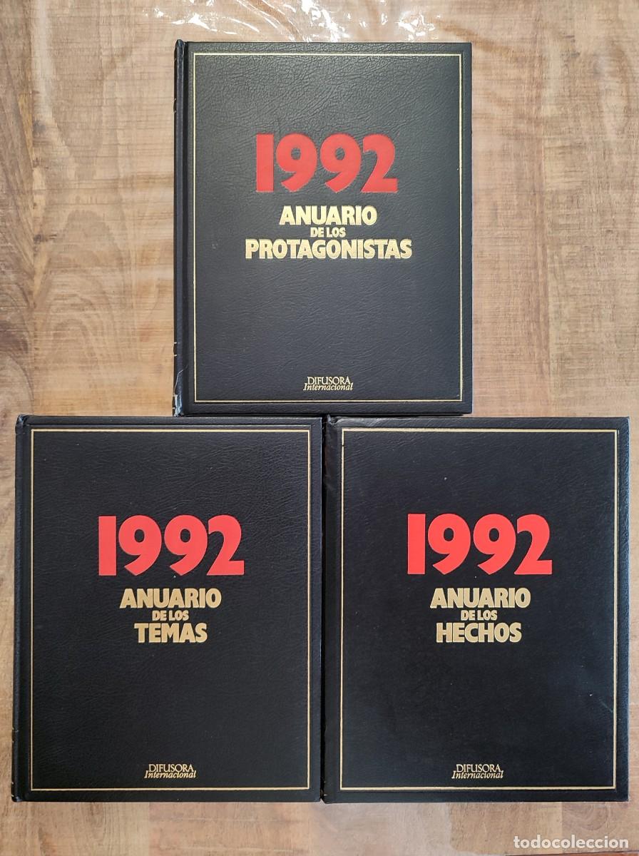 Libri di seconda mano: ANUARIO DE LOS HECHOS, PROTAGONISTAS y TEMAS 1992. 3 TOMOS. DIFUSORA INTERNACIONAL