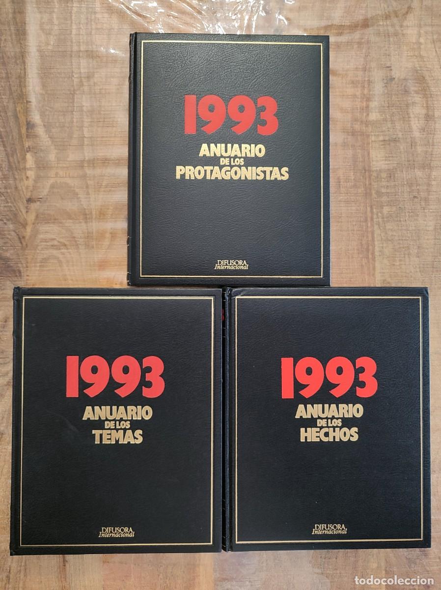 Libri di seconda mano: ANUARIO DE LOS HECHOS, PROTAGONISTAS y TEMAS 1993. 3 TOMOS. DIFUSORA INTERNACIONAL
