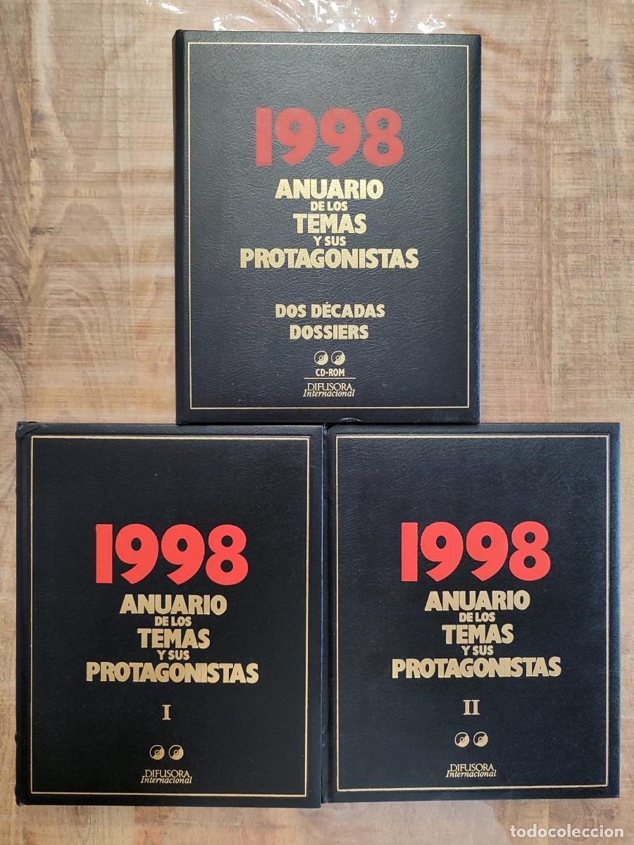 Livres d'occasion: ANUARIO DE LOS TEMAS Y SUS PROTAGONISTAS 1998. 2 TOMOS + 2 CD ROM. DIFUSORA INTERNACIONAL