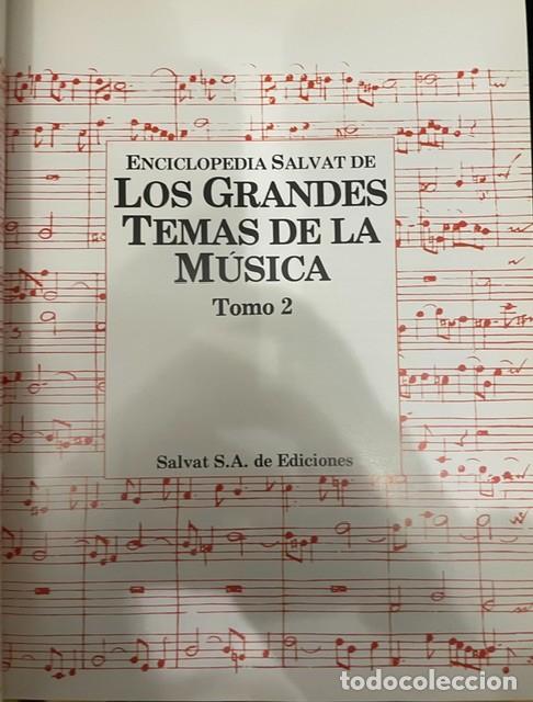 Enciclopedias de segunda mano: Enciclopedia Salvat de los Grandes Temas de la M&uacute;sica Tomos 1 y 2