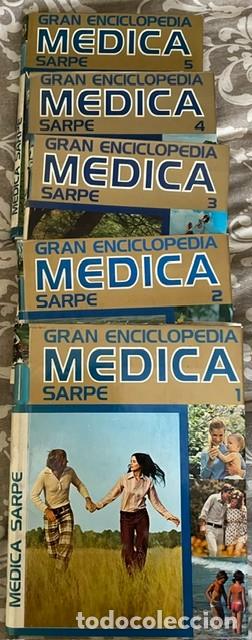 Enciclopedias de segunda mano: enciclopedia m&eacute;dica Sarpe. Cinco tomos.