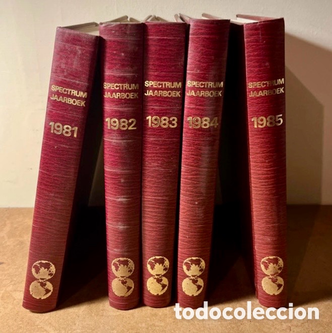Enciclopedias de segunda mano: Spectrum jaarboek. A&ntilde;os 1981 al 1985.