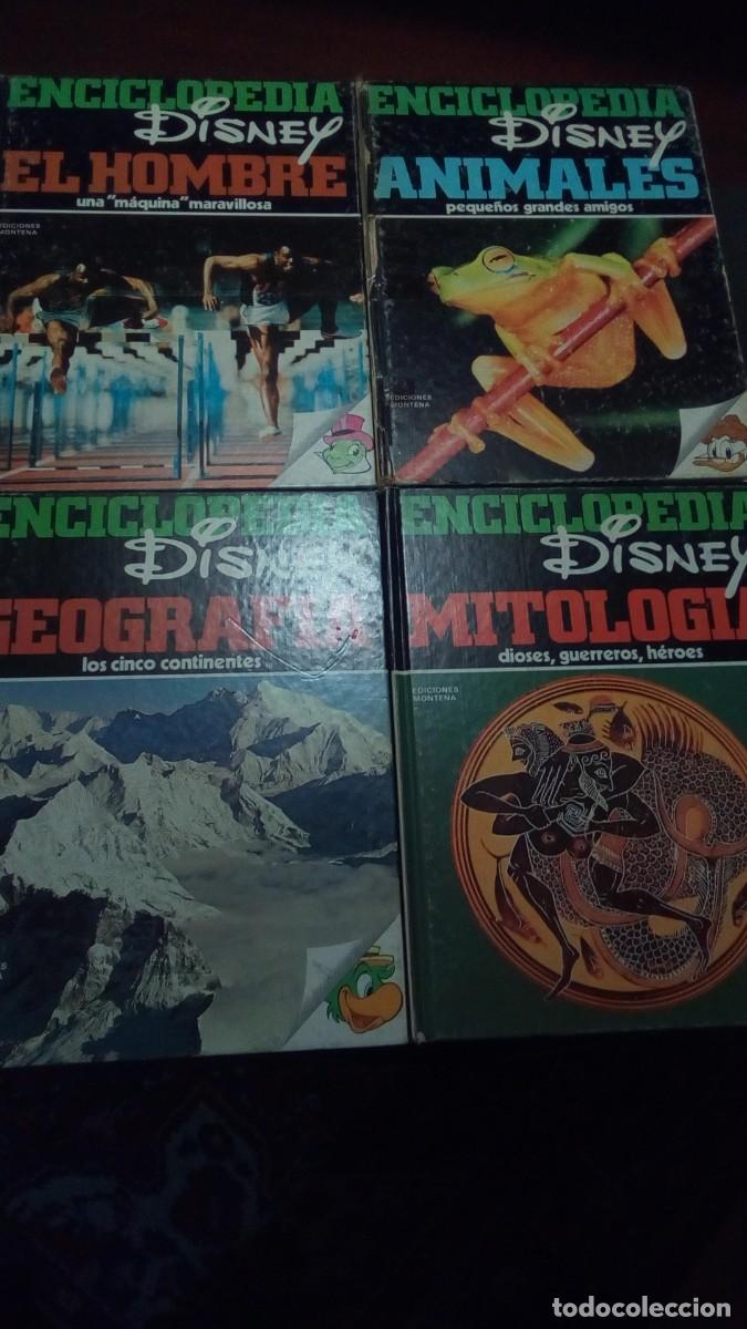 Enciclopedias de segunda mano: ENCICLOPEDIA DISNEY-4 TOMOS-MITOLOG&Iacute;A-ANIMALES-GEOGRAF&Iacute;A-EL HOMBRE-(TAPA DURA)