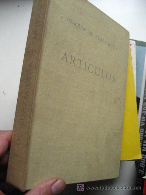 Libros de segunda mano: joaquin de zuazagoitia - articulos ( - Foto 1