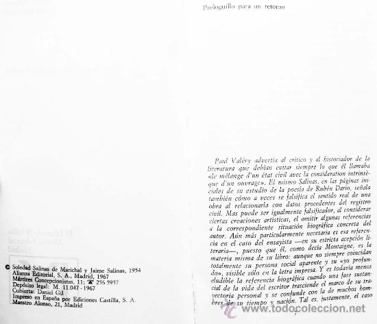 Libros de segunda mano: PEDRO SALINAS / EL DEFENSOR. INTRODUCCI&Oacute;N DE JUAN MARICHAL. - Foto 3