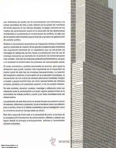 Libros de segunda mano: COMUNICACI&Oacute;N Y PODER. REFLEXIONANDO PARA EL CAMBIO SOCIAL. A ESTRENAR. * PERIODISMO * - Foto 2