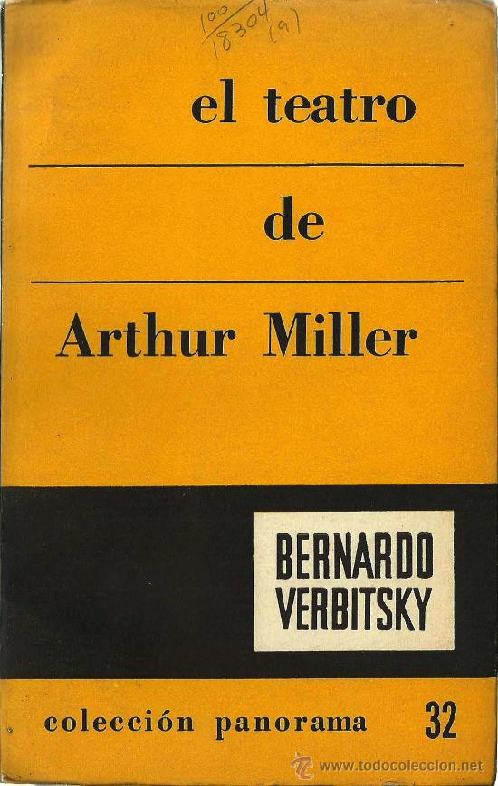Libros de segunda mano: El teatro de Arthur Miller / Bernardo Verbitsky - 1959 - Foto 1