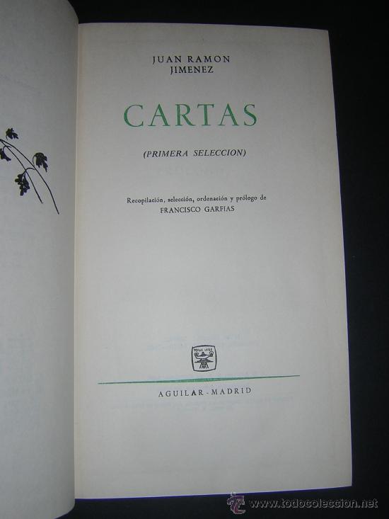Libros de segunda mano: 1962 - JUAN RAMON JIMENEZ - CARTAS - PRIMERA EDICION - Foto 2