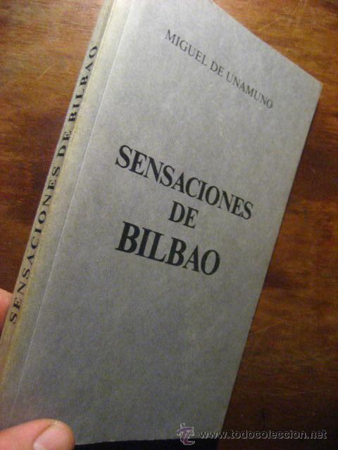 Libri di seconda mano: sensaciones de bilbao, unamuno - ed najera 1976  ( bols a6