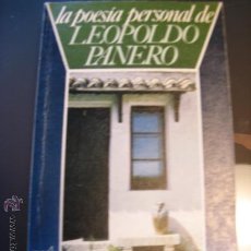 Libros de segunda mano: LA POESIA PERSONAL DE LEOPOLDO PANERO.- CESAR ALLER.- SE ADMITEN OFERTAS. Lote 26849236