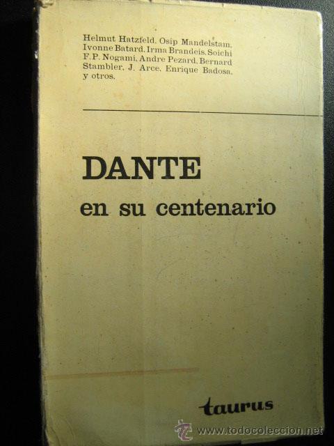 Libros de segunda mano: DANTE EN SU CENTENARIO. 1965 - Foto 1