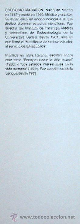 Libros de segunda mano: ENSAYOS SOBRE LA VIDA SEXUAL - GREGORIO MARA&Ntilde;ON - Foto 3