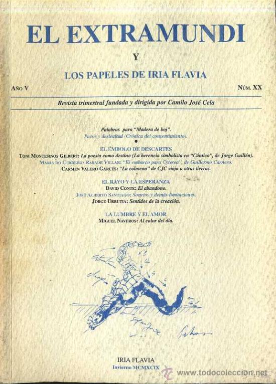 Libros de segunda mano: EL EXTRAMUNDI Y LOS PAPELES DE IRIA FLAVIA N&ordm; XX (1999)