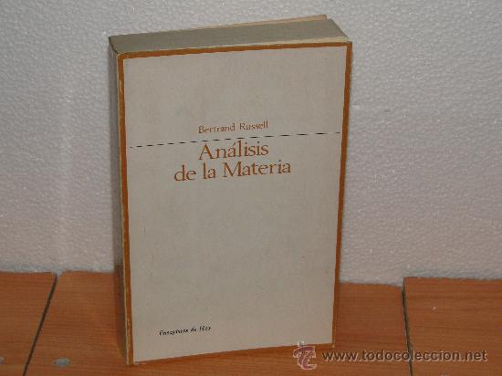 Libros de segunda mano: ANALISIS DE LA MATERIA - Foto 1