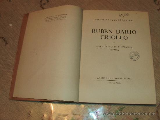 Libros de segunda mano: RUBEN DARIO CRIOLLO - Foto 2