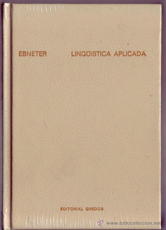 Libros de segunda mano: LINGUISTICA APLICADA. Introducci&oacute;n. Ebneter, Theodor. - Foto 1