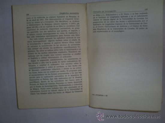 Libros de segunda mano: Introducci&oacute;n a la Ling&uuml;&iacute;stica Autom&aacute;tica en las Lenguas Rom&aacute;nicas JOS&Eacute; DE KOCK Y VV.AA. RM58222 - Foto 2