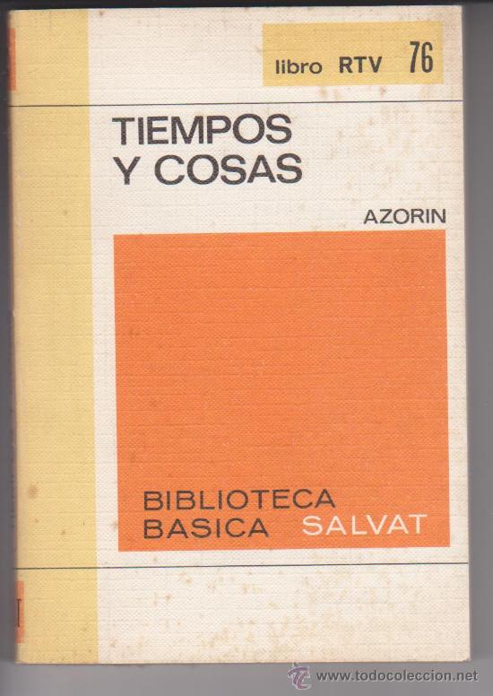 Libros de segunda mano: AZORIN - TIEMPOS Y COSAS - BB SALVAT 76 - Foto 1