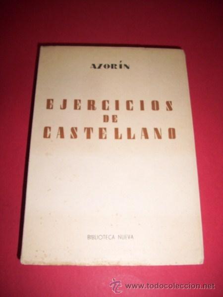 Libros de segunda mano: AZOR&Iacute;N - Ejercicios de castellano - Foto 1