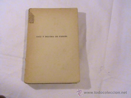 Libros de segunda mano: Raiz y decoro de Espa&ntilde;a (autor: Gregorio Mara&ntilde;&oacute;n) - Foto 3