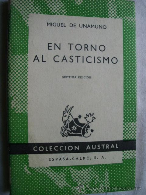 Libros de segunda mano: EN TORNO AL CASTICISMO. DE UNAMUNO, Miguel. 1968 - Foto 1