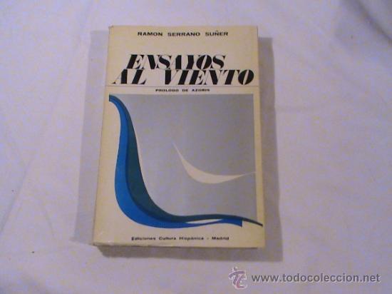 Libros de segunda mano: Ensayos al viento (autor: Ram&oacute;n Serrano Su&ntilde;er) - Foto 1