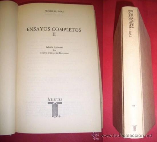 Libros de segunda mano: SALINAS, Pedro - Ensayos completos. II - Foto 1