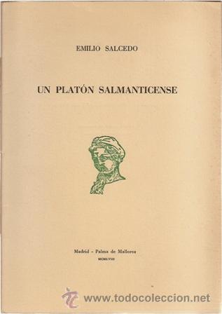 Libros de segunda mano: Un Plat&oacute;n Salmanticense, Emilio Salcedo - Foto 1