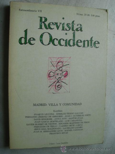 Libros de segunda mano: REVISTA DE OCCIDENTE N&ordm; 27/28.  AAVV. 1983 - Foto 1