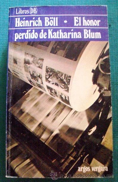 Libros de segunda mano: Libro Heinrich Boll El honor perdido de Katherina Blum - Foto 1
