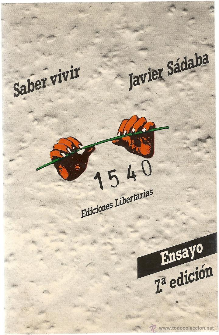 Libros de segunda mano: SABER VIVIR - JAVIER SABADA, 1984 - Foto 1
