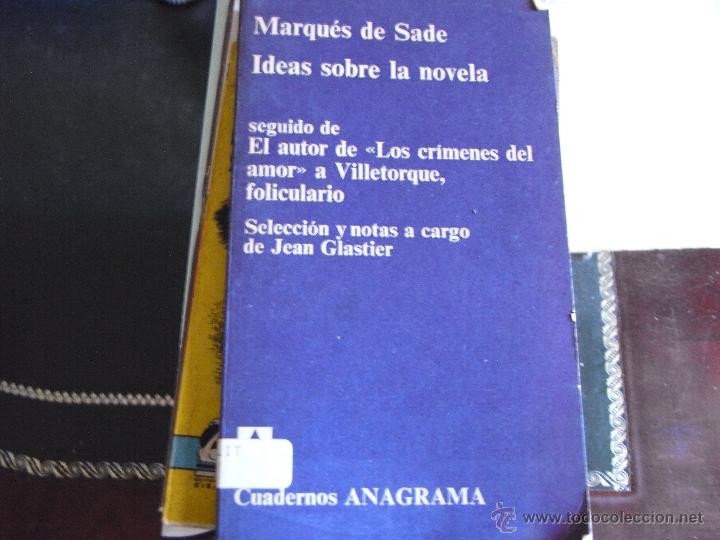 Libros de segunda mano: Ideas sobre la novela. Marqu&eacute;s de Sade. - Foto 1