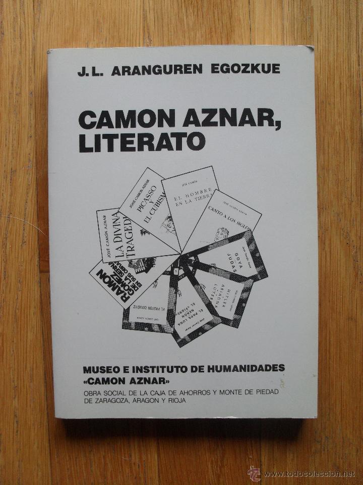Libros de segunda mano: CAMON AZNAR LITERATO, Aranguren Egozkue - Foto 1