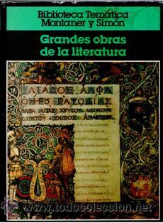 Libros de segunda mano: Grandes obras de la literatura, Biblioteca Tem&aacute;tica Montaner y Sim&oacute;n