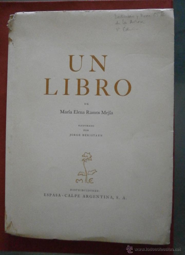 Libros de segunda mano: Un Libro. Maria Elena Ramos Mej&iacute;a - Foto 1