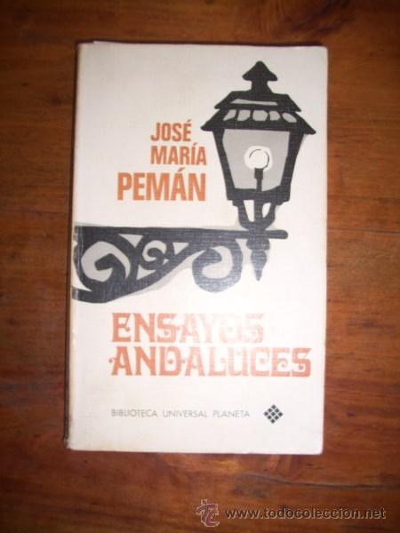 Libros de segunda mano: PEM&Aacute;N, Jos&eacute; M&ordf;. Ensayos andaluces - Foto 1