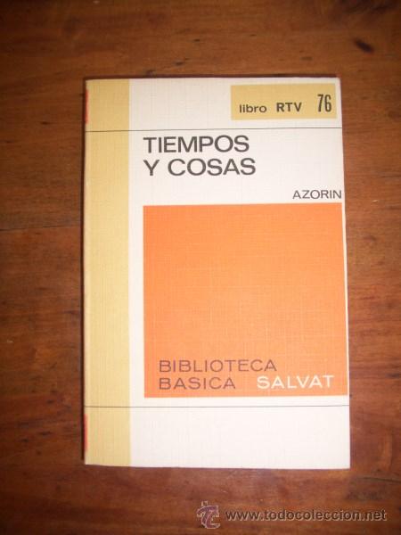 Libros de segunda mano: AZOR&Iacute;N. Tiempos y cosas - Foto 1