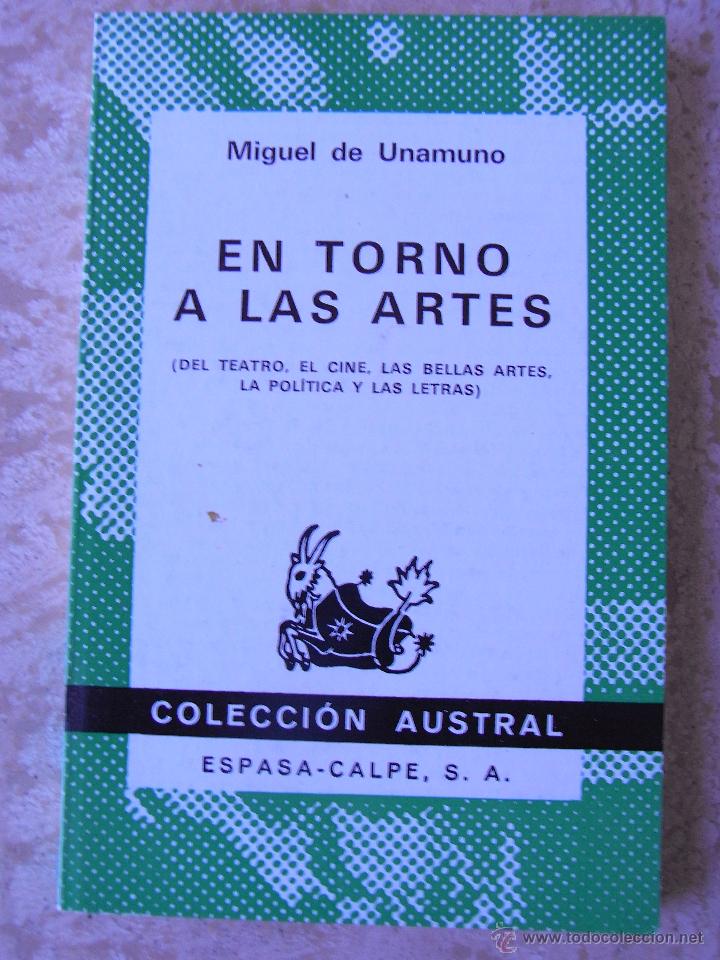 Libros de segunda mano: EN TORNO A LAS ARTES. Miguel de Unamuno - Foto 1