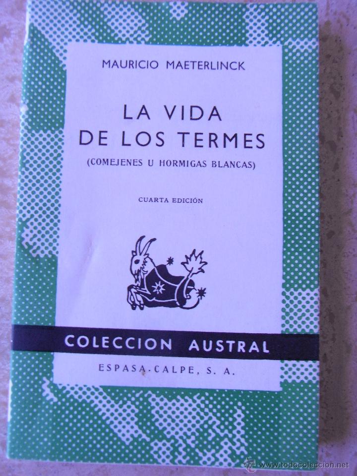 Libros de segunda mano: LA VIDA DE LOS TERMES. Mauricio Maeterlinck - Foto 1