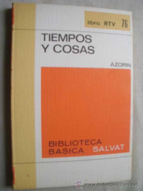 Libros de segunda mano: TIEMPOS Y COSAS. AZOR&Iacute;N. 1970 - Foto 1