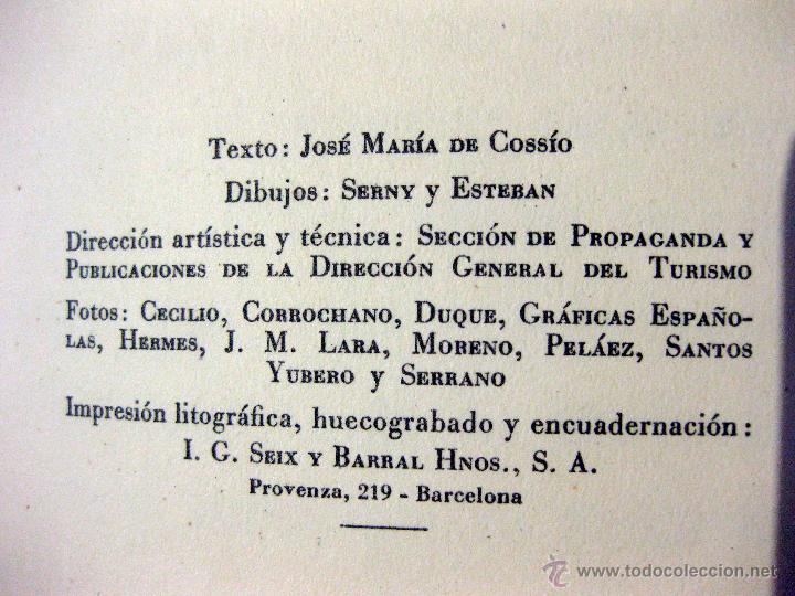 Libros de segunda mano: Jos&eacute; M&ordf; de Coss&iacute;o. La fiesta de Toros. h. 1950 - Foto 7