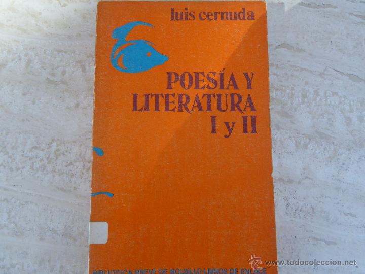 Libros de segunda mano: Poes&iacute;a y Literatura I y II. Luis Cernuda. - Foto 1