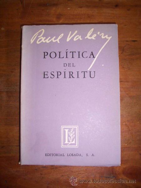 Libros de segunda mano: VALERY, Paul. Pol&iacute;tica del esp&iacute;ritu - Foto 1