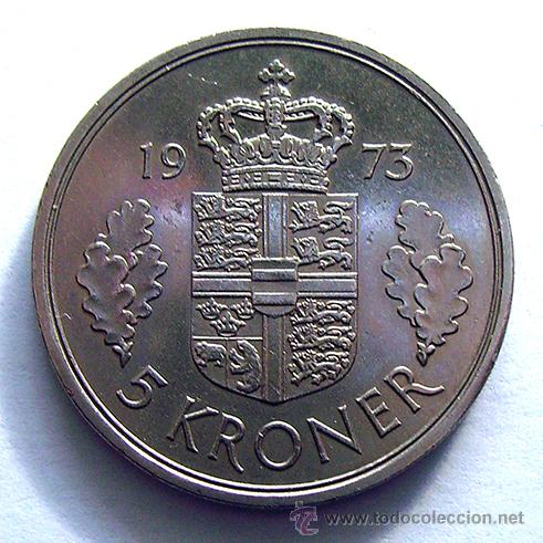 Libros de segunda mano: MONEDAS DEL MUNDO . DINAMARCA . 5 KRONER 1973 - Foto 2