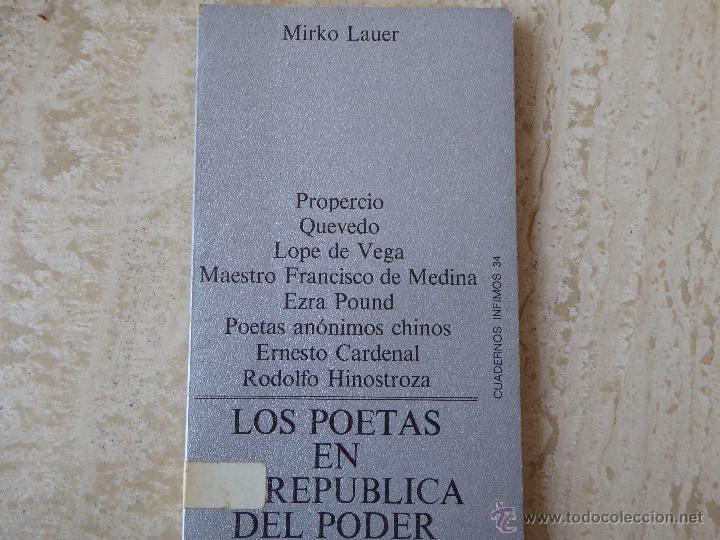 Libros de segunda mano: Los poetas en la rep&uacute;blica del poder. Mirko Lauer. - Foto 1
