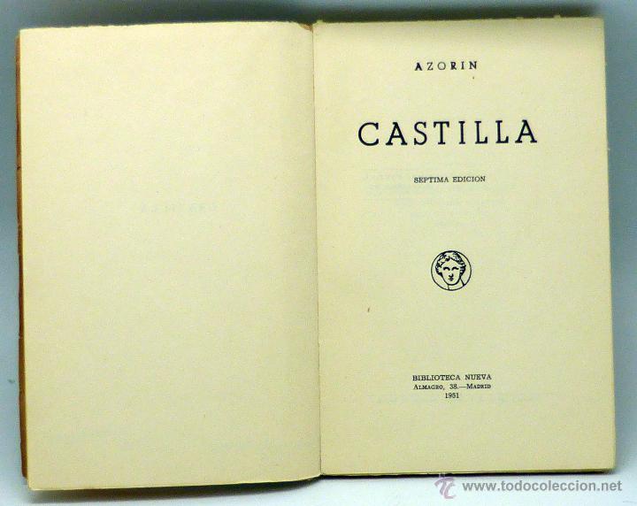 Libros de segunda mano: Castilla Azor&iacute;n Biblioteca Nueva 7&ordf; edici&oacute;n 1951 - Foto 2