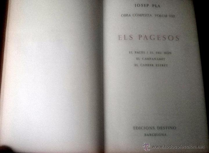 Libros de segunda mano: Els Pagesos - Josep Pla - Foto 1