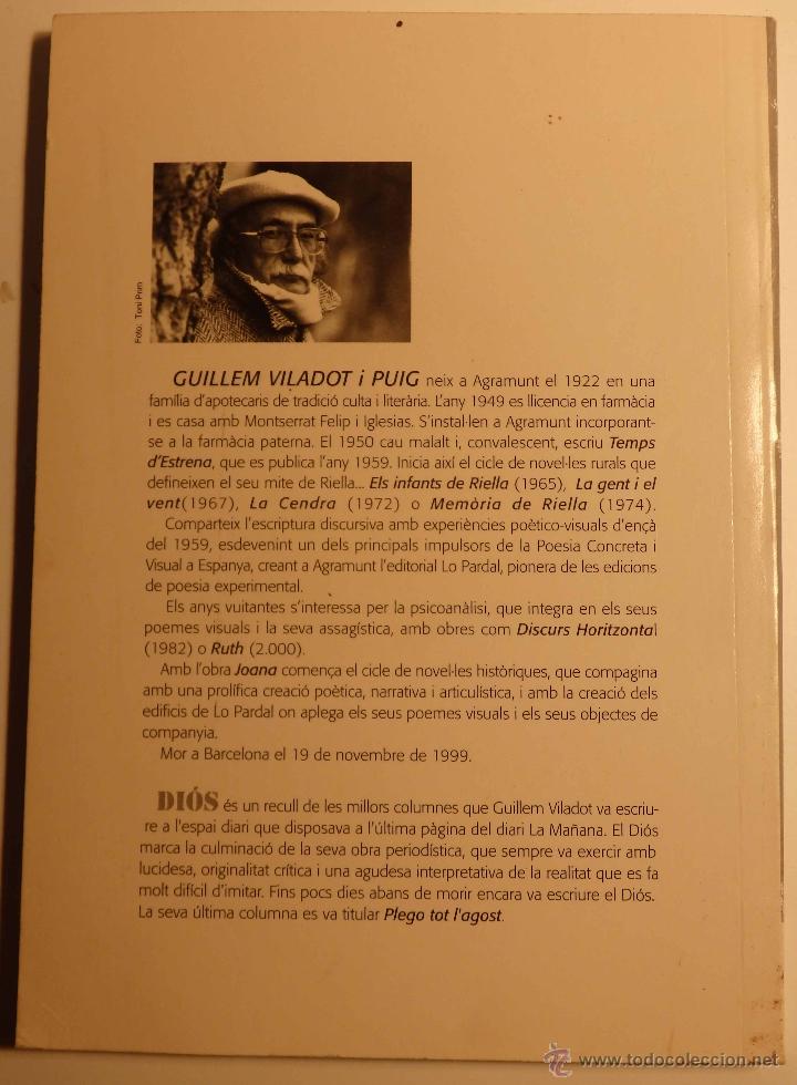 Libros de segunda mano: Dios - Guillem Viladot - Columnista - Foto 2