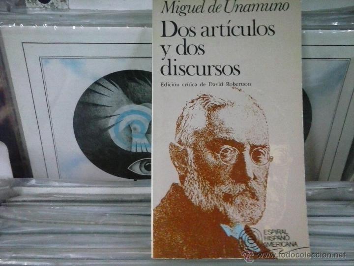 Libros de segunda mano: dos articulos y dos discursos,miguel unamuno - Foto 1
